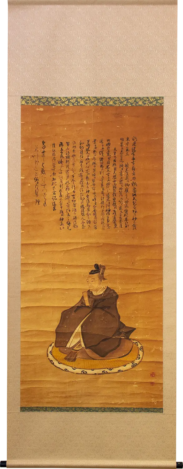 豊後大野市 神楽会館「加藤長古翁（1739～1814）肖像画」